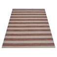 thumbnail image 3 of Rugsotic Carpets Hand Woven Flat Weave Kilim Wool Eco-Friendly 8'x10' Area Rugs Rectangle Cream Pink Contemporary Modern Design Low Pile Indoor Handmade Rug for Living Room, Bedroom D00107, 3 of 3
