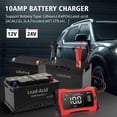 thumbnail image 2 of 12V 24V 10 Amp Car Smart Battery Charger Car Battery Charger Maintainer, 2 of 4