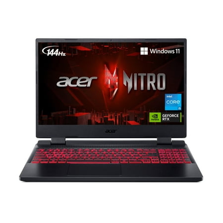 acer Nitro 5 Gaming Laptop | Intel Core i5-12500H | NVIDIA GeForce RTX 3050 Ti Laptop GPU | 15.6" FHD 144Hz IPS Display | 16GB DDR4 | 1TB Gen 4 SSD | Killer Wi-Fi 6 | Backlit Keyboard