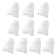 thumbnail image 5 of 10pcs Bolsa de yute de lino Bolsa de joyería Bolsas de regalo con cordón (Blanco), 5 of 6