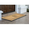 thumbnail image 6 of A1HC Natural Coir & Rubber Monogrammed Door Mat, 30x60 in, Thick Durable Heavy-Duty Entrance Mat with Thin Profile for Front Door, 6 of 7