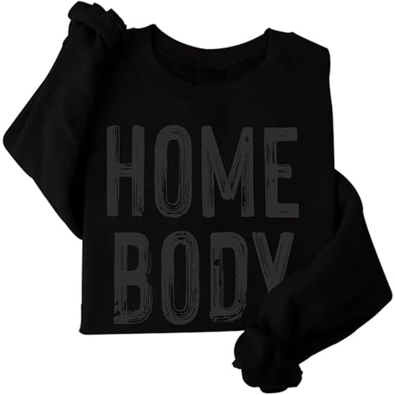 Homebodys Sweatshirt for Women Fashion Print Preppy Sweatshirt