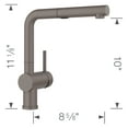 thumbnail image 2 of Linus Low Arc Pull-Out Dual-Spray Kitchen Faucet - Volcano Gray, 2 of 5