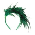 thumbnail image 3 of Unique Bargains 1 Pc Headband Fashion Feather Hair Accessories for Women Green, 3 of 5