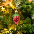 thumbnail image 6 of JWshufel 6 Pack Christmas Tree Strawberry Ornaments Indoor Decorations Hand Painted Unique Design for Holiday Gifts and Tree Decor 1.6in Red, 6 of 8