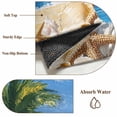 thumbnail image 6 of Summer Palm Tree Runner Rug 2x6 FT,Non Slip Hallway Rugs,Beach Ocean Coastal Starfish Shells Washable Soft Floor Carpet Throw Runner Carpet Long Rugs for Entryway Kitchen Bedside Sliding Door, 6 of 8