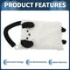 thumbnail image 5 of Soporte para Pañuelos de Coche Unique Bargains Organizador de Caja de Pañuelos de Coche Peluche de Cachorro 9.84"x7.09"x1.97" Blanco Negro 1 Pc, 5 of 6