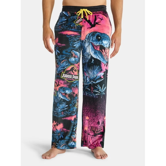 Jurassic Park Men's and Big Men's Split Leg Graphic Pants, Sizes S-2XL