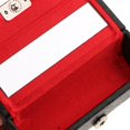 thumbnail image 3 of TISHITA Jewelry Storage Box Holder With Mirror Lipstick Case Soft Solid PU Leather Black, 3 of 8