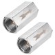 thumbnail image 1 of Uxcell 2-Pack Válvula de Retención de Aire, Válvula de Aire Unidireccional de Cobre Niquelado de 1/2" para Conexión de Gas/Aceite/Agua, 1 of 6