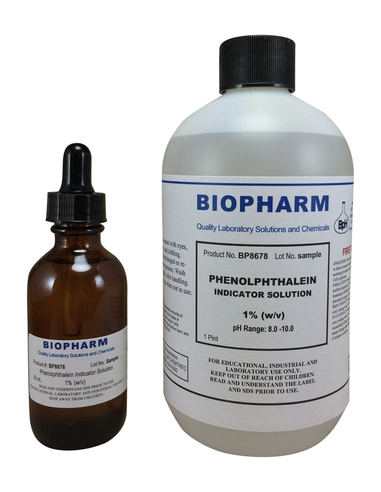 シェダニューピン Y9 500ml Phenolphthalein pH Indicator 1% Solution â€” One 500 mL (1.06 Pint