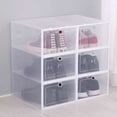 thumbnail image 2 of Caja de Zapatos Transparente de 6 Piezas, Organizador de Zapatos, Gruesa, Plegable, Resistente Al Polvo, Apilable y Combinada., 2 of 5