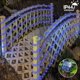 thumbnail image 3 of Guirnalda de luces solares QITONG, paquete de 2, 23 m, azul, resistente al agua, 3 of 8