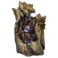 thumbnail image 1 of Sunnydaze Indoor Home Decorative Cascading Caves Waterfall Tabletop Water Fountain with LED Lights - 14", 1 of 10
