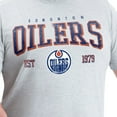 thumbnail image 5 of Men's G-III Sports by Carl Banks  Gray Edmonton Oilers Adaptive Classic Team Graphic T-Shirt, 5 of 6