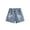Z18-Sky Blue, variant on LRen Girls Jean Shorts Summer Baggy Denim Shorts with Embroidered Print and Elastic Waistband for Comfortable Casual Wear Cute Summer Y2K Streetwear,6-12 Months