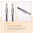 thumbnail image 3 of Professional Microphone Audio Cable 6.35mm Audio Cable for Electric Guitar Black, 3 of 9