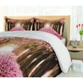 thumbnail image 5 of Ambesonne Romantic Duvet Cover Set, Falling Petals Tree Tunnel, 2-Calking, Pink Dark Brown, 5 of 7