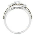 thumbnail image 3 of Dazzlingrock Collection 1.50 Carat (Ctw) 14K Champagne & White Diamond 3 Stone Engagement Ring 1 1/2 CT, White Gold, Size 8, 3 of 4