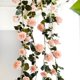thumbnail image 1 of Flores artificiales perfecl 6 Pies Tres Rosado Decoración para Hogar, 1 of 8