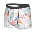 thumbnail image 2 of Daiia Colorful Seashells Men's Underwear Boxer Briefs, Cotton Stretch Moisture-Wicking Underwear-Small, 2 of 9