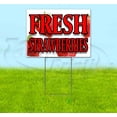 thumbnail image 1 of Fresh Strawberries (18" x 24") Yard Sign, Includes Metal Step Stake, 1 of 6