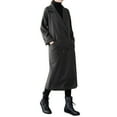 thumbnail image 4 of HTNBO Womens Oversized Long Trench Coat Double Breasted Notch Lapel Wool Blend Coats Windproof Jackets Overcoat with Belt, 4 of 7