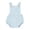 Light Blue, variant on Newborn Baby Summer Romper Unisex Solid Color Button Jumpsuit Sleeveless Backless Overalls Outfits White