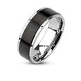 thumbnail image 5 of His Hers Women and Men 4 Piece Wedding Engagement Ring Set Black Stainless Steel Band, 5 of 6