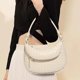 thumbnail image 5 of Bolso de hombro elegante tejido con monedero, bolso de mano con forma de media luna para mujer, 5 of 6