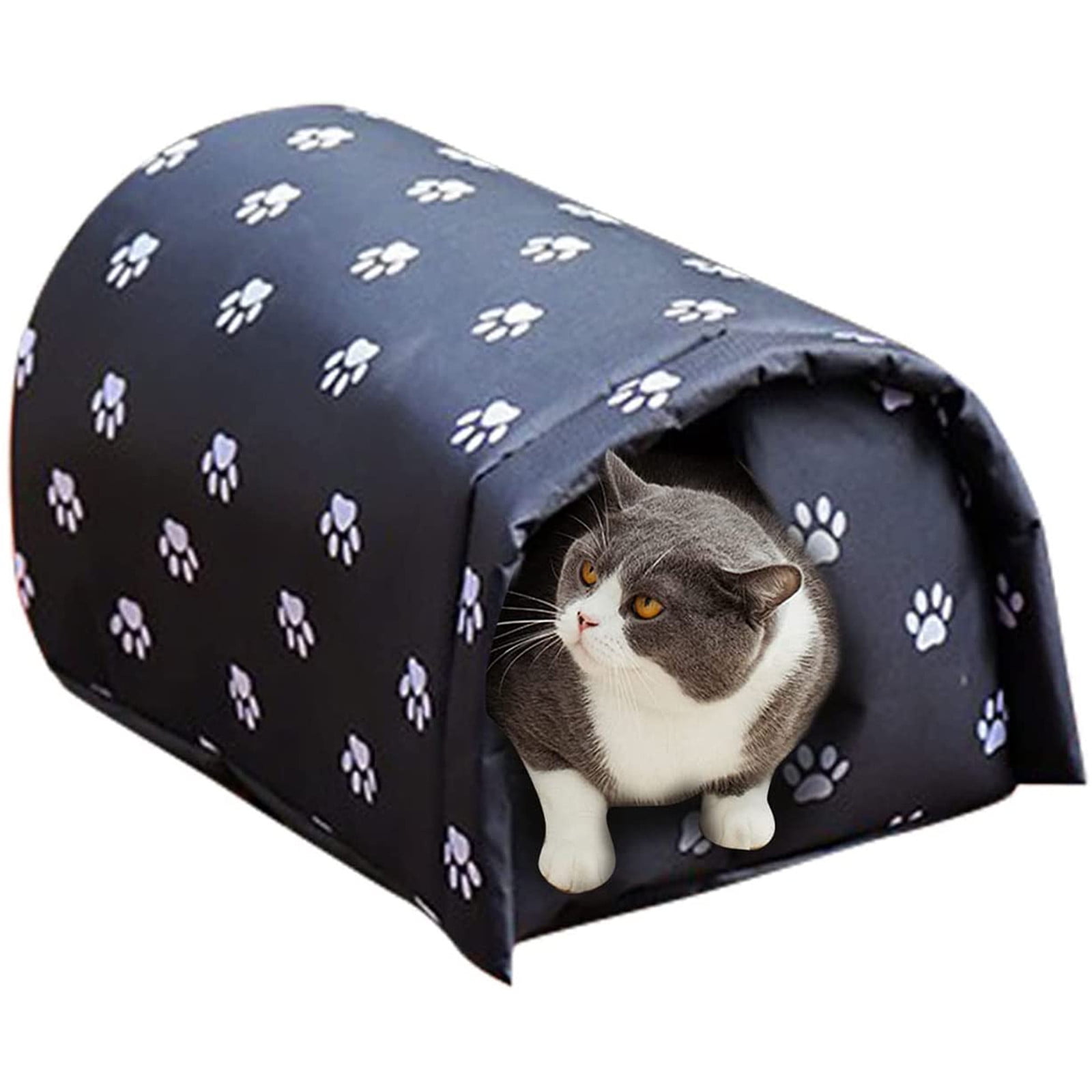 2025 New Outdoor Feral Cat Shelter - Cat Houses for Outdoor Cats Winter Insulated Waterproof, Cat House Thickened Weatherproof Foldable, Stray Cats Shelter, Clearance Limited Time Offer