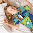 thumbnail image 7 of Saiise Scooby-Doo Ck 2-Piece Cozy Pamas For Little/Big Childern Short Sleeves Cool PJs Set Kid 2 Piece Pama Set-Small, 7 of 7