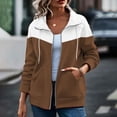 thumbnail image 2 of QQZ Oversized Zip Up Sweatshirt Women, Long Sleeve Hooded Cardigan Sweaters For Women, Lightweight Cardigans For Women Trendy, Fall Travel Business Casual Daily Outfits, 2 of 9