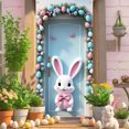 thumbnail image 6 of Darzheoy Happy Easter Door Cover Decoration Easter Eggs Bunny Theme Banner Welcome Spring Outdoor Indoor Backdrop for Party Decorations Supplies, 6 of 9