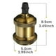 thumbnail image 2 of Adaptadores de lámpara de araña inalámbricos de cobre vintage, paquete de 5, para 110-240 V, juego de portalámparas E27 estilo retro Edison, 2 of 6