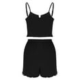 thumbnail image 4 of Womens 2 Piece Pajamas Set Sleeveless Tank and Boxer Short Spaghetti Tops Loungewear Out Going Wear, 4 of 6