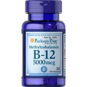 Puritan's Pride Methylcobalamin Vitamin B-12 5000 mcg-30 Microlozenges