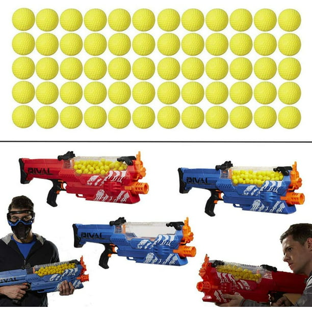 100 Rounds] Nerf Rival Compatible Ammo Bulk Yellow Bullet Ball Replacement Refill Pack for Nerf Rival Blasters - Walmart.com