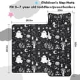 thumbnail image 5 of Black and White Halloween Elements Pattern Toddler Nap Mats for Kids Preschool,50"x20" Sleeping Mat Bag or Kids,Toddler Sleeping Bag,Toddler Nap Mat or Daycare, 5 of 6