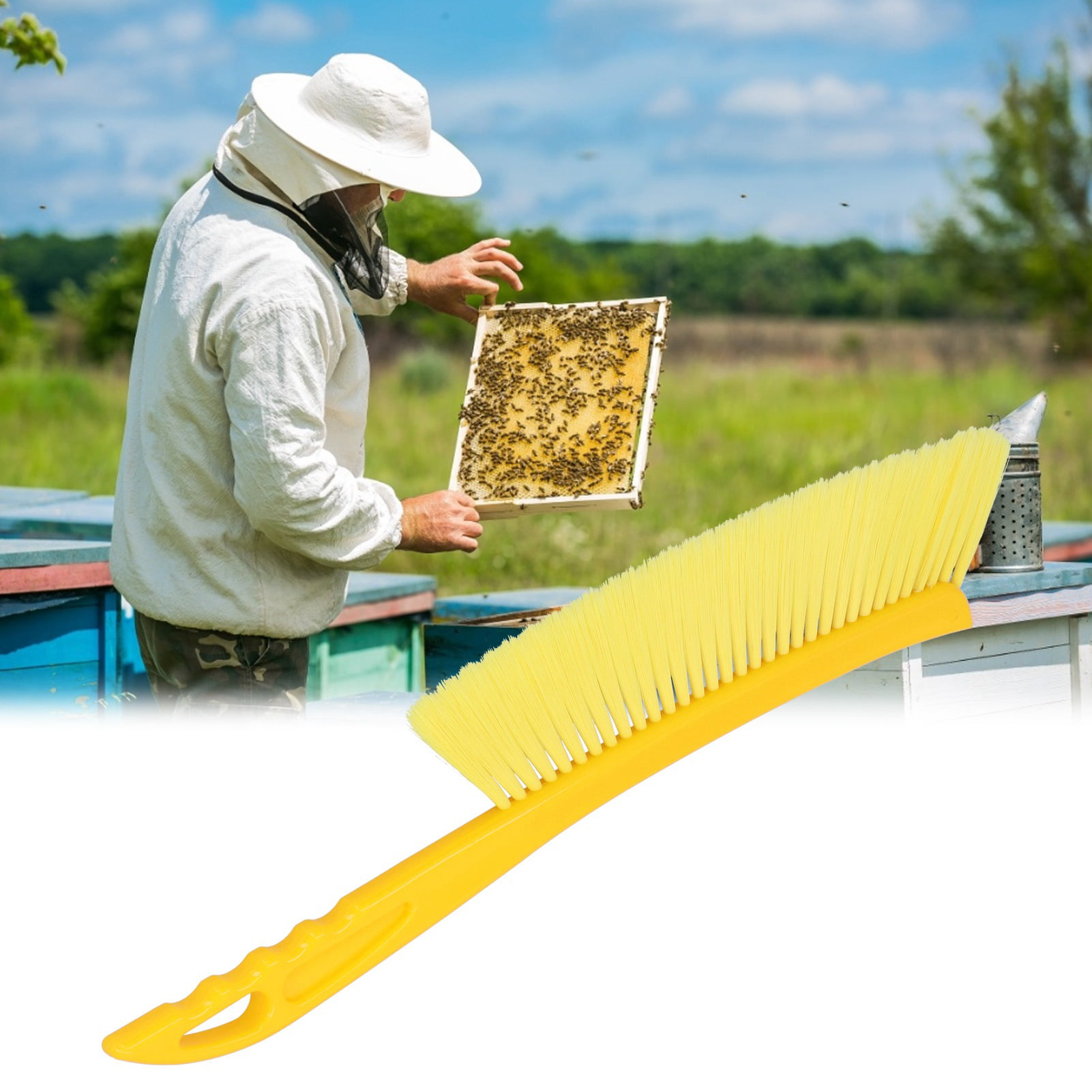 Beekeeping Equipment Tool Applied Natural Horse Mane Bee Hive Brush 