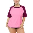 thumbnail image 1 of BeautyIn Plus Size Rashguard UPF 50+ Actif Maillots de Bain Garde-Éruption, 1 of 7