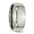 thumbnail image 4 of Chisel Titanium Polished 8mm Half Round Band, 4 of 7