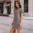thumbnail image 5 of SUNBS Dresses for Womens Summer Spring T Shirt Dress Vacation Beach Mini Sundress Loose Clothes with Pockets, 5 of 7
