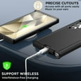 thumbnail image 4 of AICase For Samsung Galaxy S24 Ultra Case Heavy Duty Rugged Shockproof Protective Phone Cover ,Black, 4 of 13