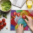 thumbnail image 3 of Cartoon Cutting Board, Balloons Pattern Colorful Illustration Birthday Celebrating Theme Fun, Decorative Tempered Glass Cutting and Serving Board, Large Size, Multicolor, by Ambesonne, 3 of 5