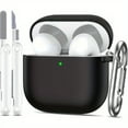 thumbnail image 2 of Case for AirPods 4th Gen - Soft Silicone, Shockproof Cover with LED Charging Indicator & Cleaning Ki, 2 of 14