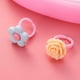 thumbnail image 5 of Juego de 24 anillos infantiles con flores de colores, regalo con caja en forma de corazón para niñas y niños., 5 of 7