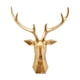 thumbnail image 2 of Cabeza de ciervo 3D decorativa-elegante cabeza de Animal escultura de pared decoración de bienvenida decoración-geometría ciervos astas Oro Colco Estatua de cabeza de ciervo, 2 of 8