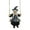 Black, variant on Shoreew Halloween Swing Ghost Statue Resin Ghost Dog Witch on A Swing Figurine Outdoor Tree Hanging Ornament for Garden Patio Lawn Yard Decor
