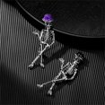 thumbnail image 5 of Vintage Gothic Skull Brooch Personality Punk Creative Brooch Pins for Women Men Exaggerate Horror Skeleton Ghost Accessories Unisex Shirt Collar Dress Suit Lapel Badge Fashion Festive Party Jewelry, 5 of 11
